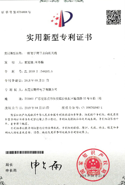 Patent Certificate 3