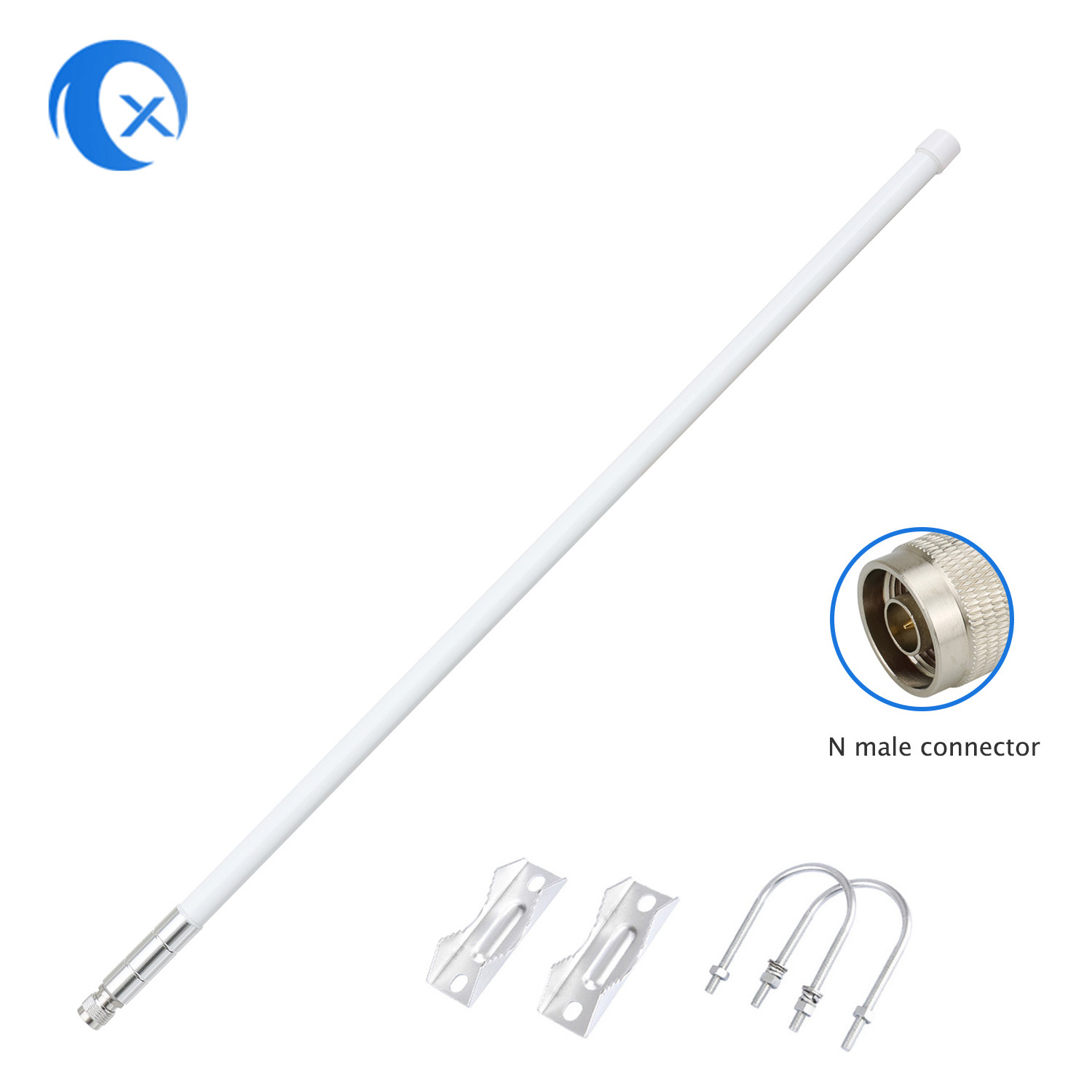 TX Electronics TX-HG048 LoRa Fiberglass Antenna | 868MHz 915MHz Frequency | 5.8dBi Outdoor Fiberglass Antenna for Helium Hotspot Network